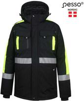 striukes - Pesso NOVA žieminė striukė, juoda/geltona (Black/Yellow), XL - 1 nuotrauka