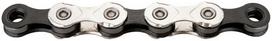 kmc x11 - KMC Chain Half Nickel Plated 118L Black/Silver - 1 nuotrauka