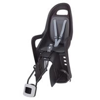 Polisport Groovy FF 29" vaikiška kėdutė dviračiui ant rėmo, Juodas Dark Pilkas