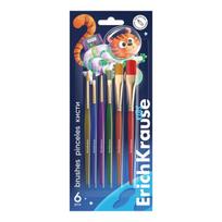 Teptukų rinkinys ErichKrause Space Animals, sintetinio plauko, 6 vnt.
