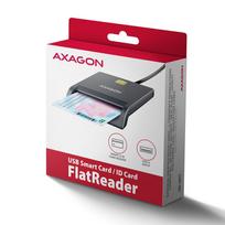 smart card skaitytuvas - Axagon CRE-SM3T USB išmanusis kortelių skaitytuvas Juodas (Black) - 2 nuotrauka