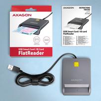 smart card skaitytuvas - Axagon CRE-SM3T USB išmanusis kortelių skaitytuvas Juodas (Black) - 3 nuotrauka