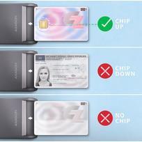 smart card skaitytuvas - Axagon CRE-SM3T USB išmanusis kortelių skaitytuvas Juodas (Black) - 4 nuotrauka