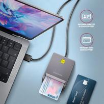smart card skaitytuvas - Axagon CRE-SM3T USB išmanusis kortelių skaitytuvas Juodas (Black) - 6 nuotrauka