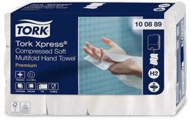 TORK XPRESS SOFT MULTIFOLD H2 100889, 2 sl., 225 vnt., balta (White)