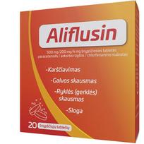 ALIFLUSIN, 500 mg/200 mg/4 mg, šnypščiosios tabletės, N20