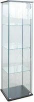 Vitrina Home4You AIKO 76477, skaidri (Transparent) 42x36xH161cm