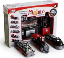 gelezinkel - Malik MalBlo Magnetiniai Traukiniai ir Lokomotyvai, juoda (Black)/raudona (Red)/pilka (Gray) - 1 nuotrauka