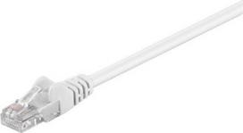 tinklo kabelis 100 m - Goobay 68501 CAT 5e patch cable, U/UTP, baltas, 1 m - 1 nuotrauka