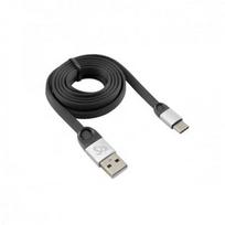 usb type c laidas 1.5m - Sbox USB 2.0-Type-C/2.4A black/silver - 1 nuotrauka