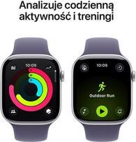 apple watch 11 46mm - Apple Watch Series 11 46mm Sidabrinis (Silver) su Violetine Rūko (Purple Fog) Sportine Apyranke - 2 nuotrauka