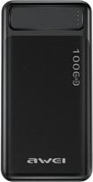 magsafe 2 - Awei MagSafe P33K Wireless 10000mAh Black - 1 nuotrauka