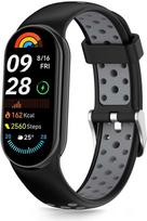xiaomi band 8 apyrankes - Tech-Protect IconBand Air dirželis Xiaomi Smart Band 8/9/10/NFC Juodas ir Pilkas (Black and Gray) - 1 nuotrauka