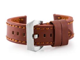 Pacific odinis laikrodžio dirželis W27 - PREMIUM, rudas (Brown)