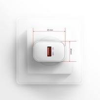 18w ikroviklis - AXAGON Wallcharger 1x port USB-A, QC3.0/AFC/FCP/Apple, 18W | ACU-QC18W - 3 nuotrauka