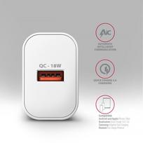 18w ikroviklis - AXAGON Wallcharger 1x port USB-A, QC3.0/AFC/FCP/Apple, 18W | ACU-QC18W - 6 nuotrauka