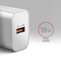 18w ikroviklis - AXAGON Wallcharger 1x port USB-A, QC3.0/AFC/FCP/Apple, 18W | ACU-QC18W - 8 nuotrauka
