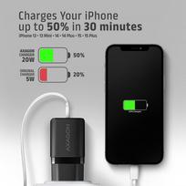 charger pps - AXAGON Wallcharger 1x port USB-C, PD3.0/PPS/QC4 /AFC/FCP/Apple, 20W | ACU-PD20 - 4 nuotrauka