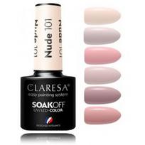 uv nagu lakas - Claresa Soak Off UV / LED Color Nude ilgalaikis hibridinis nagų lakas - Nude 107 - 1 nuotrauka