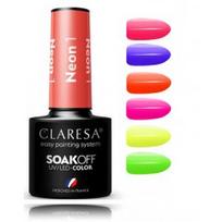 Claresa Soak Off UV / LED Color Neon ilgalaikis hibridinis nagų lakas - Neon 7