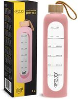 stikline gertuve 1 l - 4FIZJO Stiklinė gertuvė 1 l, rožinė (Pink) - 1 nuotrauka