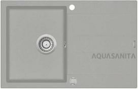 plautuve tesa - Plautuvė Aquasanita Tesa SQT101-202AW, akmens masė, 78 cm x 50 cm x 20 cm, pilka (Gray) - 1 nuotrauka