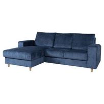 Home4you Kampinė sofa KARL LC, tamsiai mėlyna (Dark Blue)
