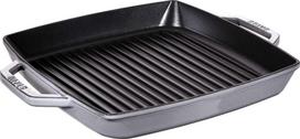 cast iron keptuve - Staub Grilio keptuvė 40511-785-0, 33 cm, grafito (Graphite) - 1 nuotrauka