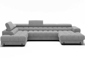 Eltap Kampinė sofa-lova Feraria, pilka (Gray), 202 x 358 cm x 93 cm