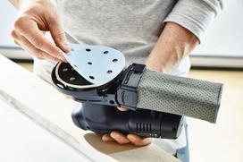 padas slifuokliui - Šlif. popierius eksc. šlifuokliui Festool STF 150 mm; 48; P40; GR; 10 vnt. - 5 nuotrauka