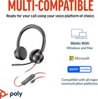 plantronics - HP Poly BW 8225 Stereo USB-C HS  USB-C/A | 8X223AA - 3 nuotrauka