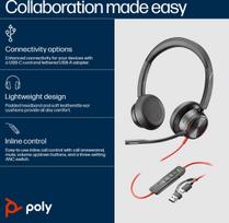 plantronics - HP Poly BW 8225 Stereo USB-C HS  USB-C/A | 8X223AA - 5 nuotrauka