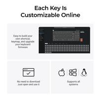 m4 max - Keychron Q3 Max Wireless (Q3M-M4) 80% TKL Banana Switch Juodas (Black) Mechaninė Belaidė Klaviatūra - 2 nuotrauka