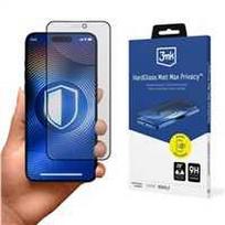apsaugines pleveles iphone 16 - Tempered Glass 3mk Hardglass Matt Max Privacy for Apple iPhone 15 Plus/16 Plus - 1 nuotrauka