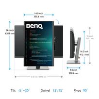hdmi 2.1 dp - BenQ RD240Q 24.1" WQXGA, IPS, Juodas (Black) - 5 nuotrauka