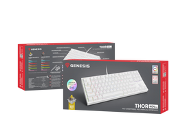 gateron - Genesis Thor 404 TKL Kailh Box Brown EN (Balta) - 2 nuotrauka