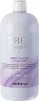 Inebrya Grey By Day tonuojantis šampūnas žiliems ir šviesiems plaukams 1000 ml