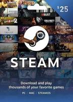 Steam Wallet Gift Card 25 USD Steam Key GLOBAL