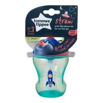 TOMMEE TIPPEE mokomasis puodelis su šiaudeliu 7m+, berniukui, 447155