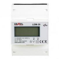 elektros skaitiklis - Zamel Skaitiklis elektros 3F LEM-50 100A - 1 nuotrauka