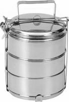 Orion Pietų dėžutė 3 pakopų, 3x1 l, Nerūdijantis plienas (Stainless Steel)