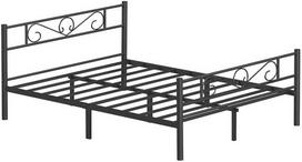 Kodustaar Metalinė lova 160x200 cm, Juoda (Black)