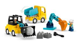 lego 3 in 1 - LEGO DUPLO 3 in 1 Construction Vehicles 10475 - 5 nuotrauka