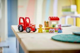 lego duplo - LEGO DUPLO kiaulytės Pepos traktorius ir kioskas 10468 - 3 nuotrauka