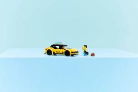 lego modeliai - LEGO CITY Yellow Taxi 60487 - 5 nuotrauka