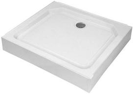 dusas 80x90 - Dušo padėklas CITY, 80 cm x 90 cm, baltas (White) - 1 nuotrauka
