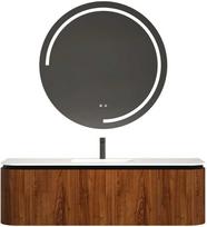 Vonios spintelė su praustuvu OLIVE 120 Ruda (Brown)