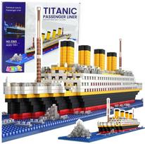 Konstruktorius 3D Titanic laivo modelis 1878 detalių