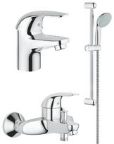 Grohe Euroeco vonios ir praustuvo maišytuvų komplektas, chromo