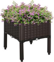 Outsunny Pakeliama lysvė 40x40x44 cm, ruda (Brown)